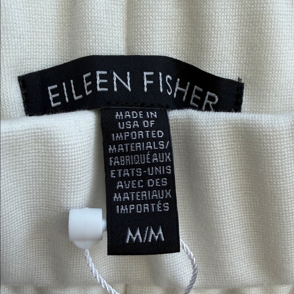 Eileen Fisher Wide Leg Pants Flex Tencel Ponte Pants Medium Pull On Cropped - Picture 3 of 7